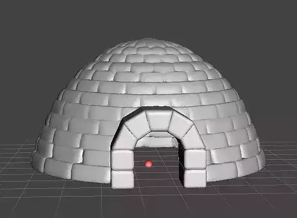 IGLOO MINIATURE MODEL TERRAIN FOR FANTASY GAMES DND RPG 3D print model