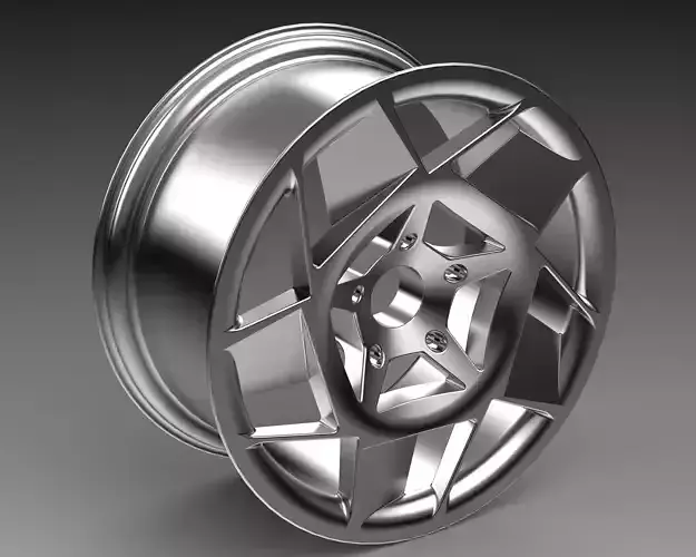 Aerodynamic car wheel- ready to machine