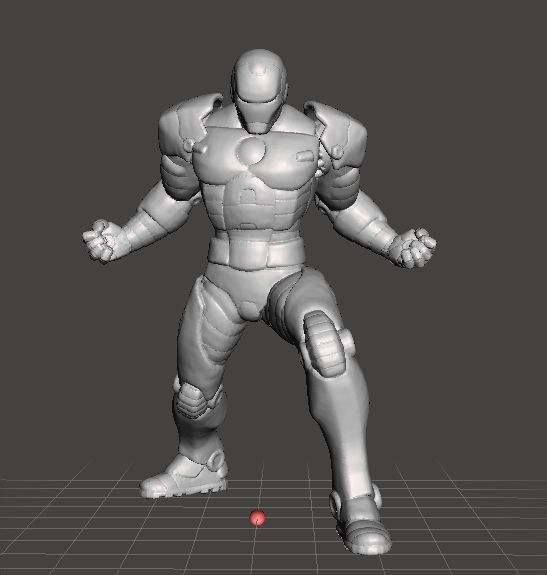 IRON MAN UNIBEAM MINIATURE MODEL SCIFI GAMES RPG DND 3D print model_1