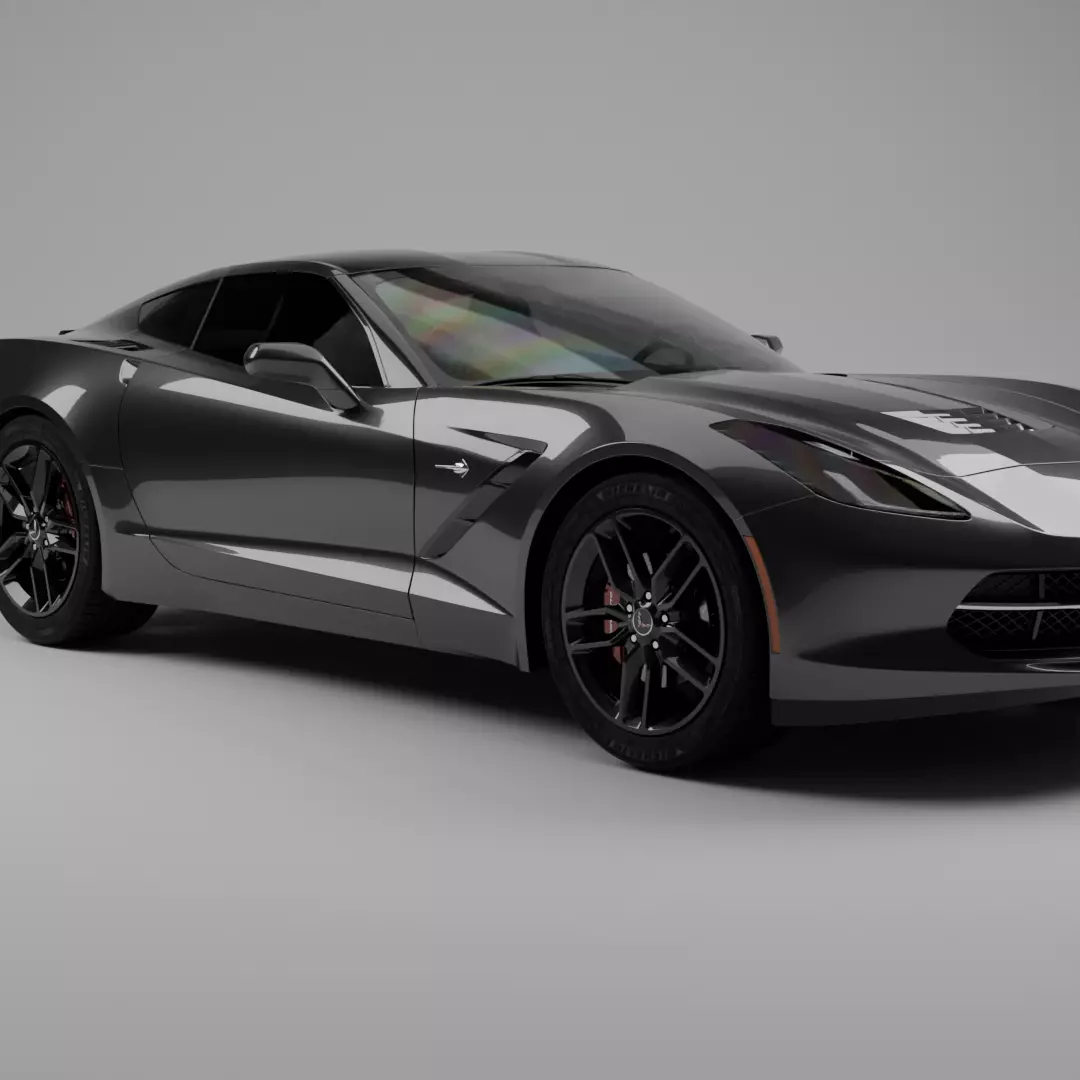 Corvette Stingray 3D model_0