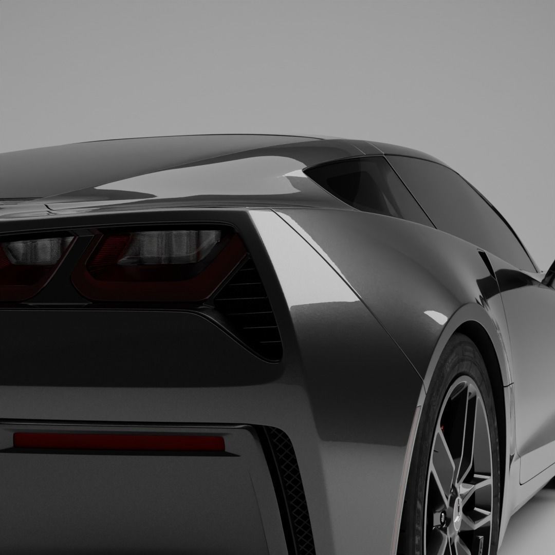Corvette Stingray 3D model_4