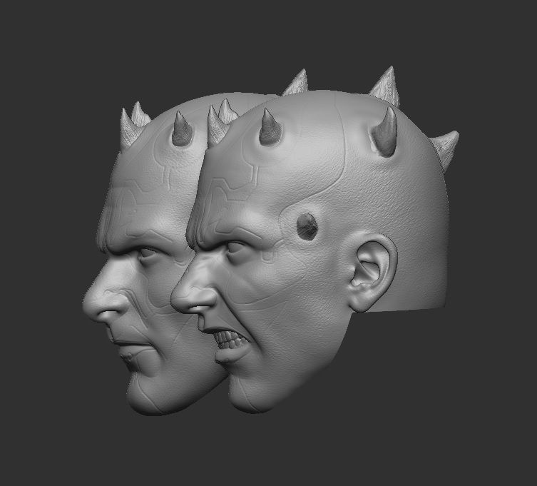 Darth Maul - Headsculpt for Action Figure 3D print model_2