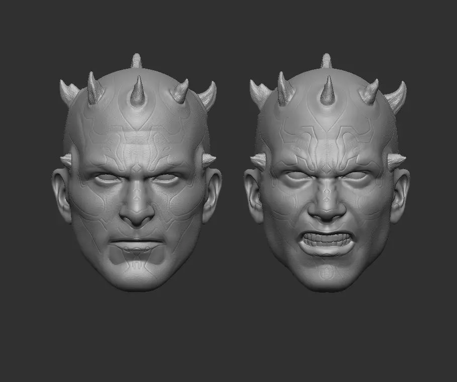 Darth Maul - Headsculpt for Action Figure 3D print model_0