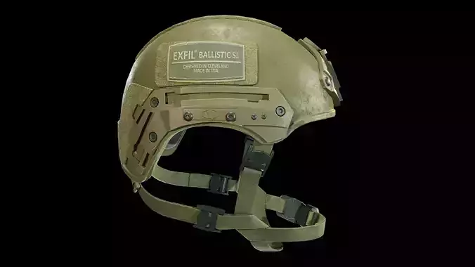 Exfil Ballistic Helmet Low-poly 3D model