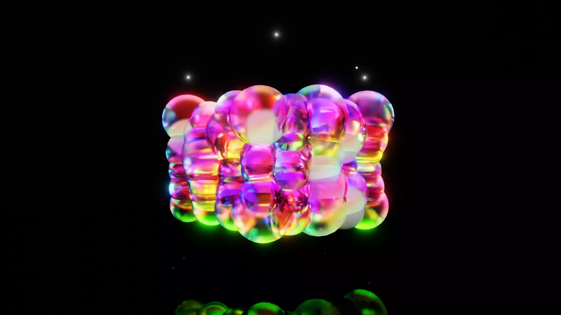 Psychedelic Eyeball Cluster -  Art Scene for Blender 3D model_0