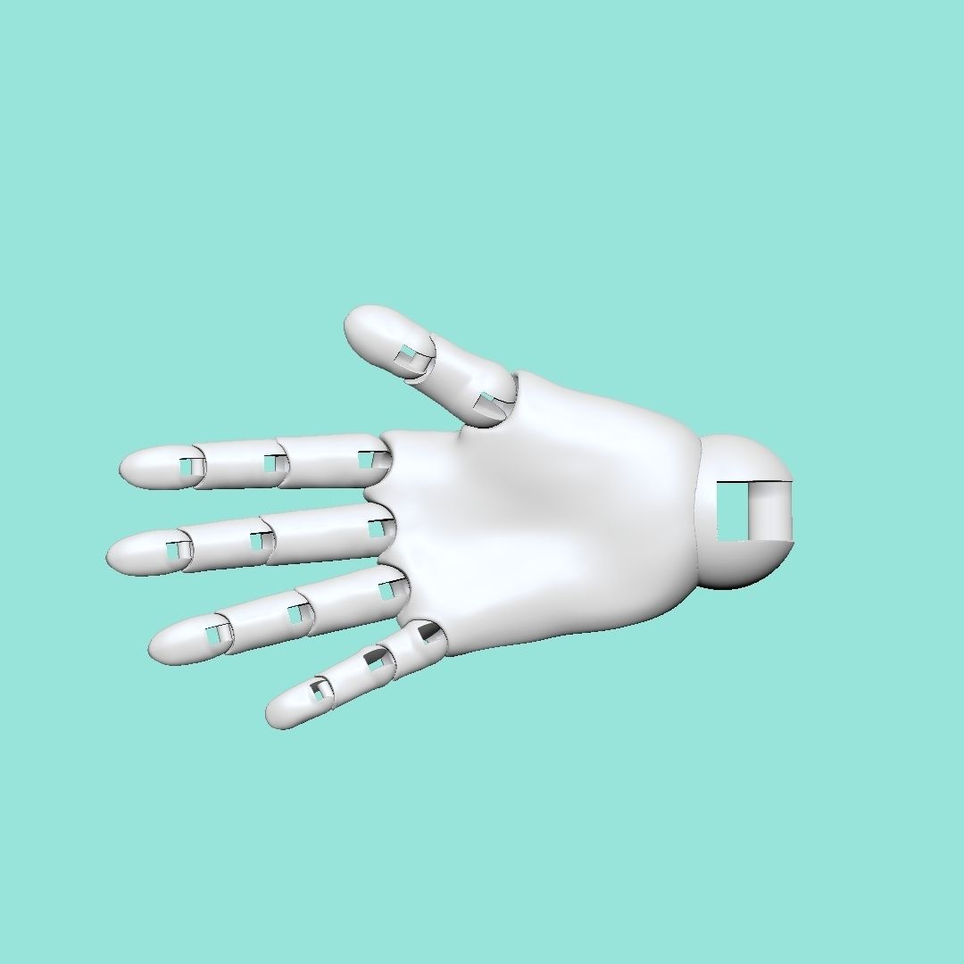 Anya Atelier - Basic BJD Jointed Hand 3d print file 3D print model_2