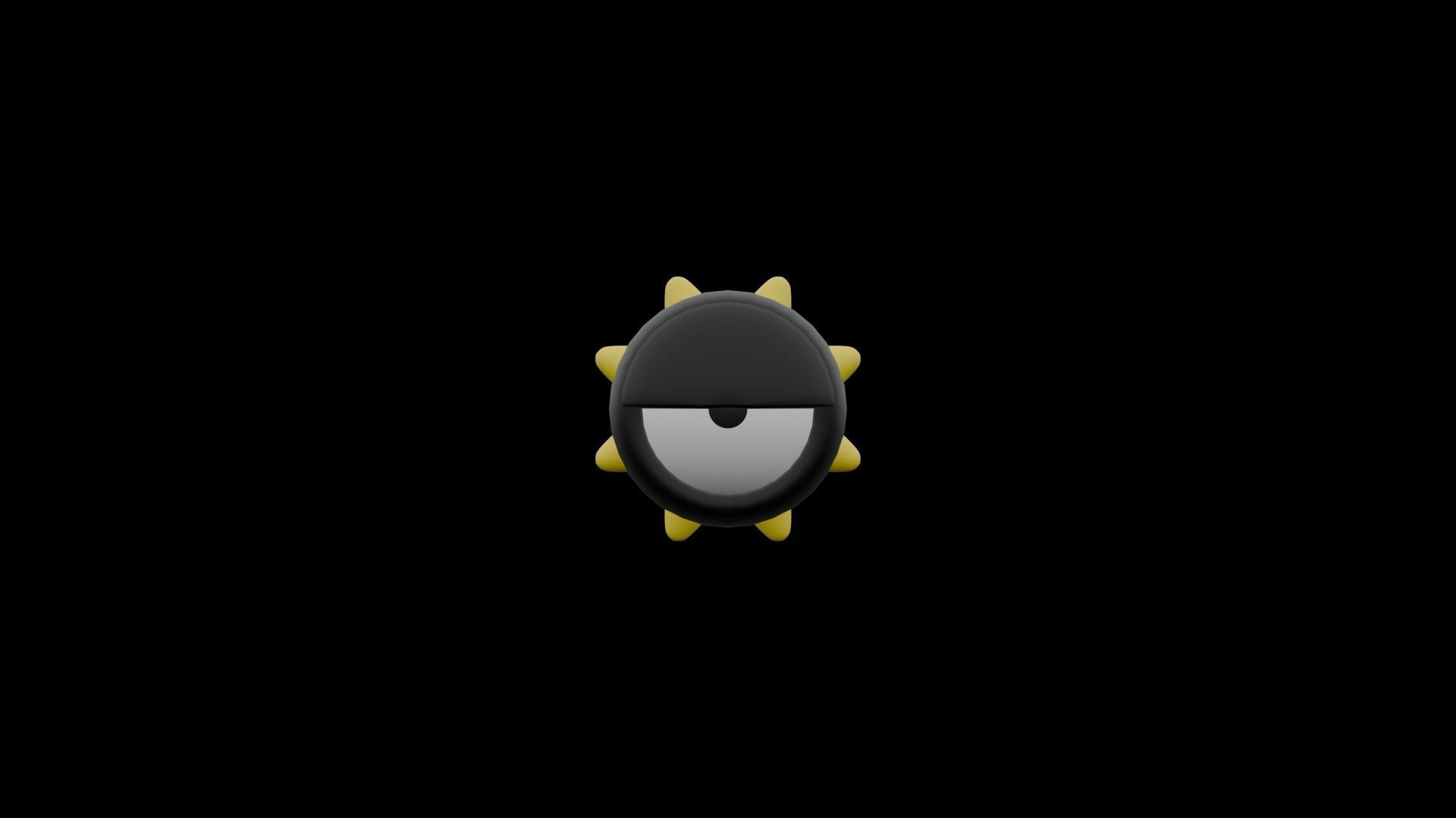 Gazer Low-poly 3D model_5