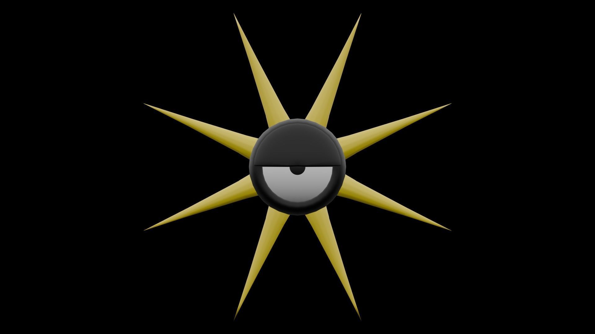 Gazer Low-poly 3D model_1