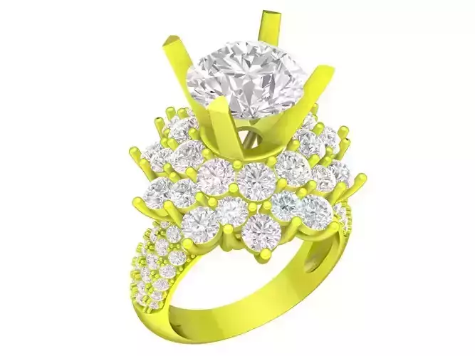 7303 Hongkong Fashion Diamond Women Ring