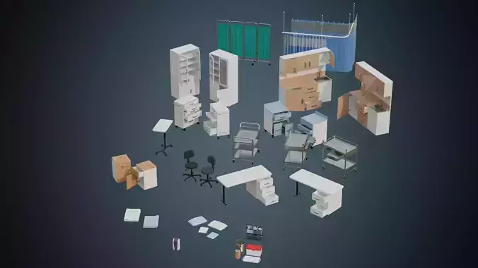 Hospital Props Collection 5A  