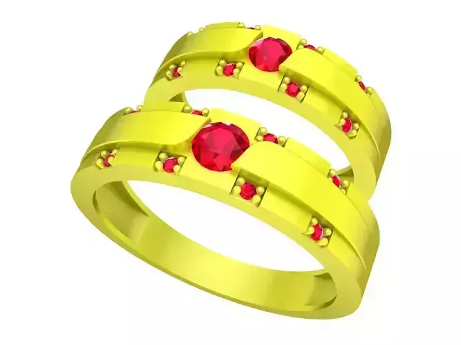 A7431 Korean Style Diamond Wedding Ring