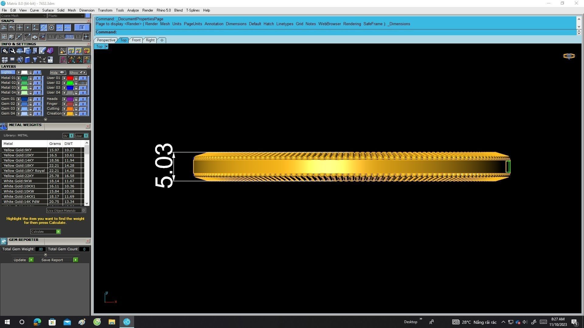 A7432 24K Gold Bangle Bracelets for Women 3D Model 3D print model_5