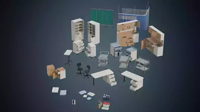 Hospital Props Collection 5B 