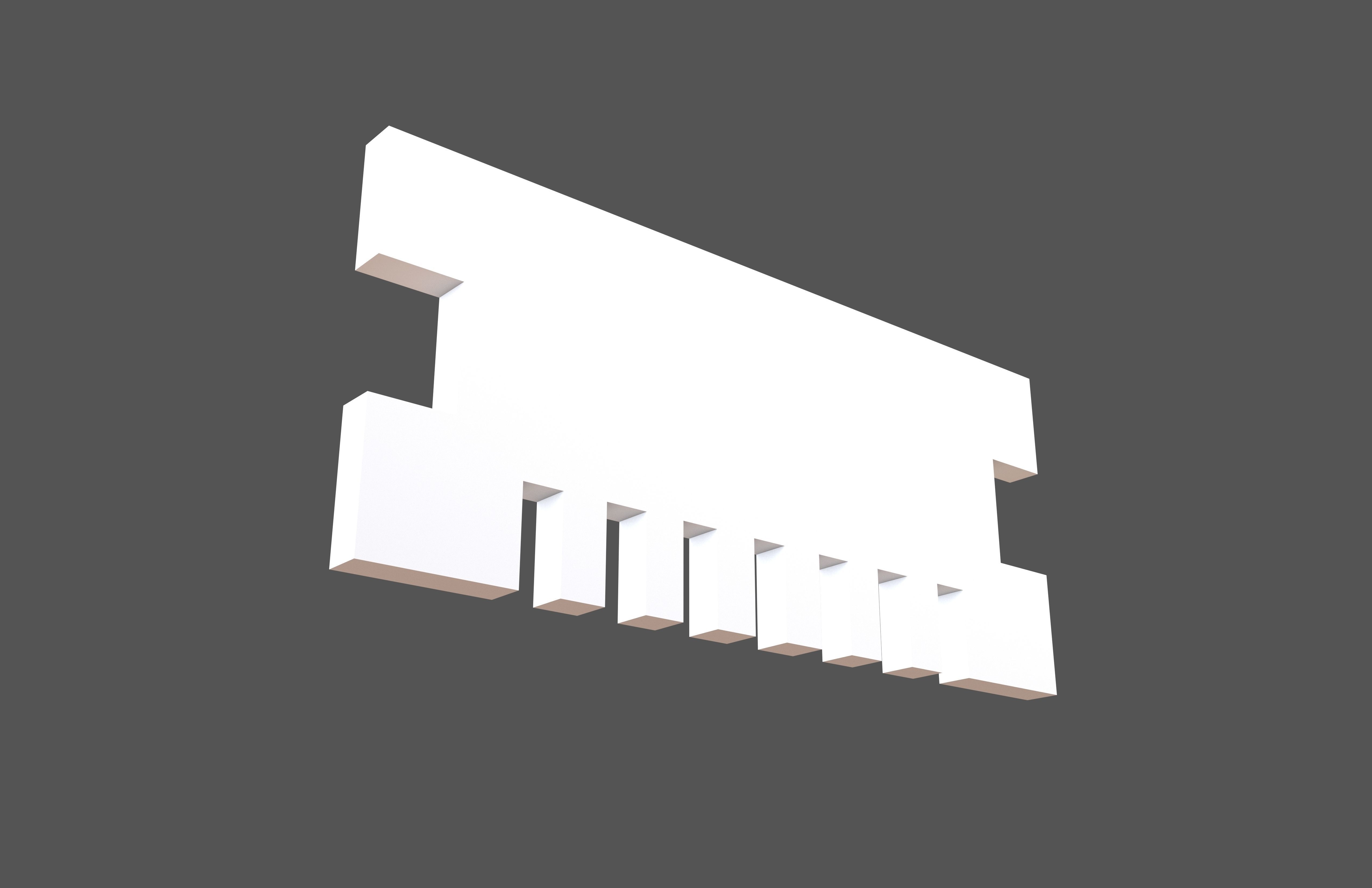 Ram Memory Symbol V1 002 Low-poly 3D model_3
