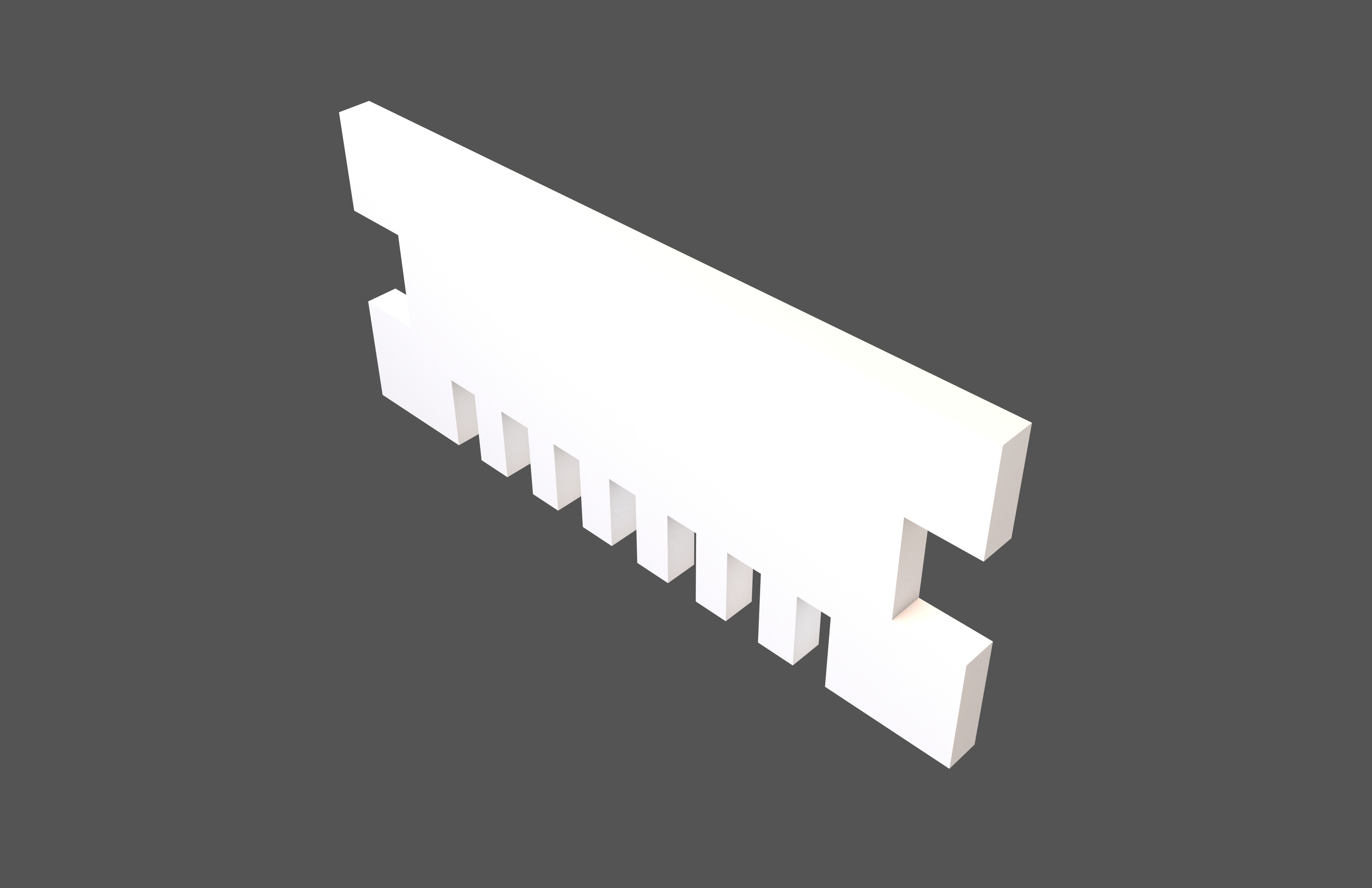 Ram Memory Symbol V1 002 Low-poly 3D model_2