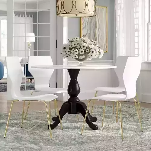 Stephanie Pedestal Dining Set
