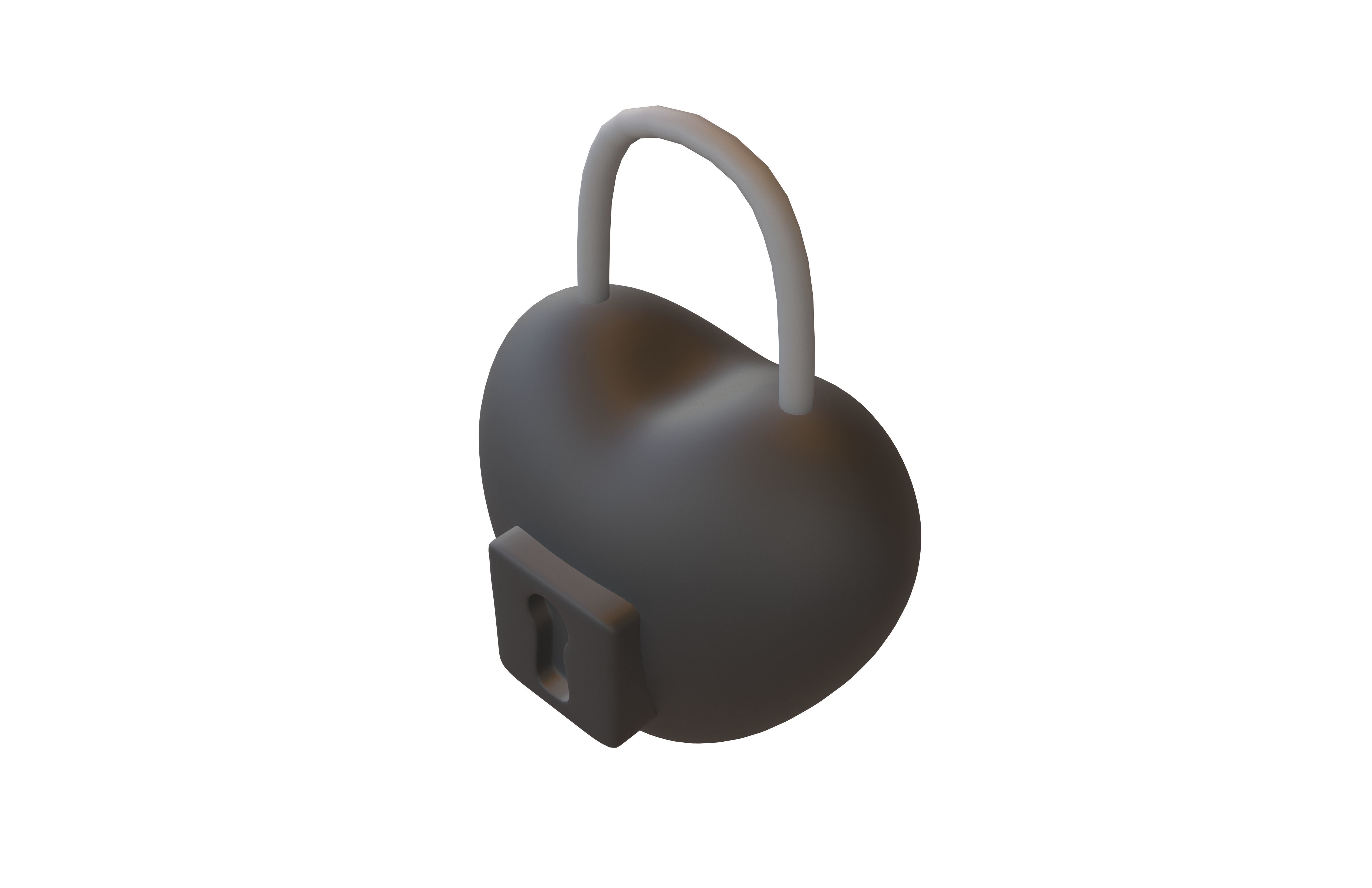 Heart Lock v1 002 Low-poly 3D model_2