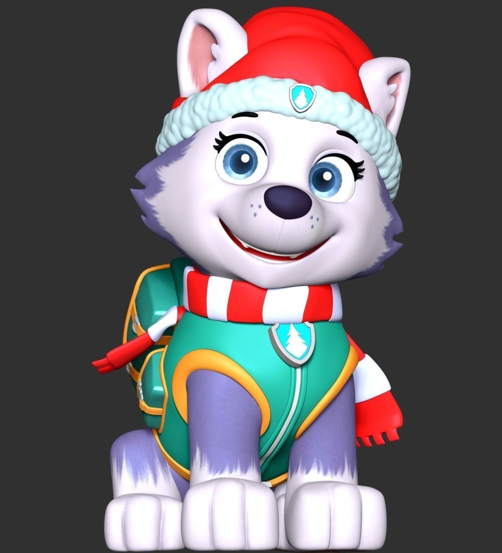 Everest Christmas - Paw Patrol 3D print model_9