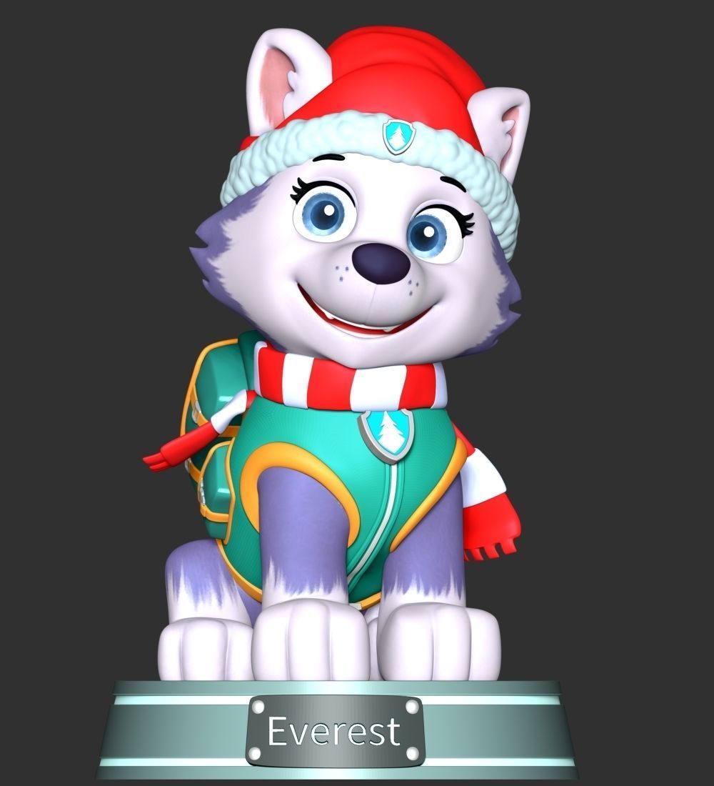 Everest Christmas - Paw Patrol 3D print model_1