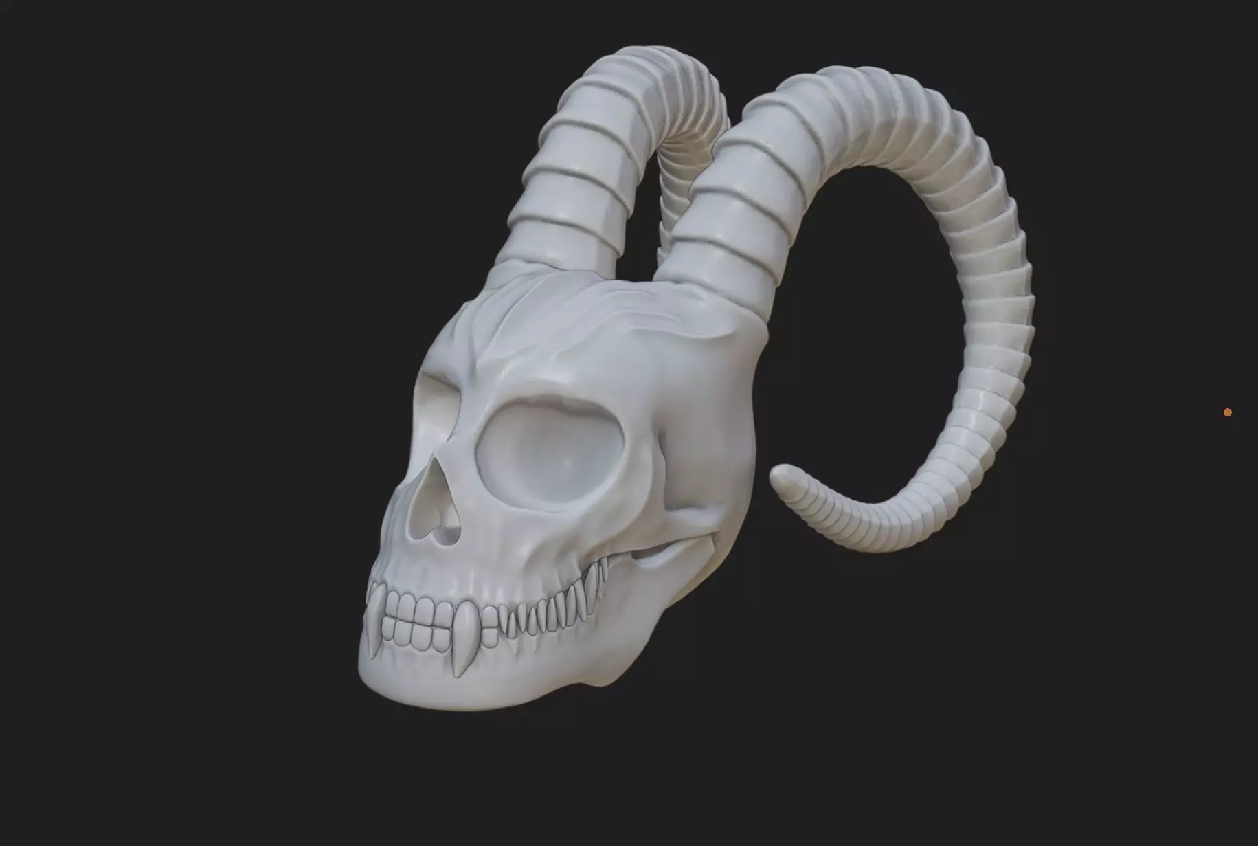 Mutated Skull Model 3D print model_0