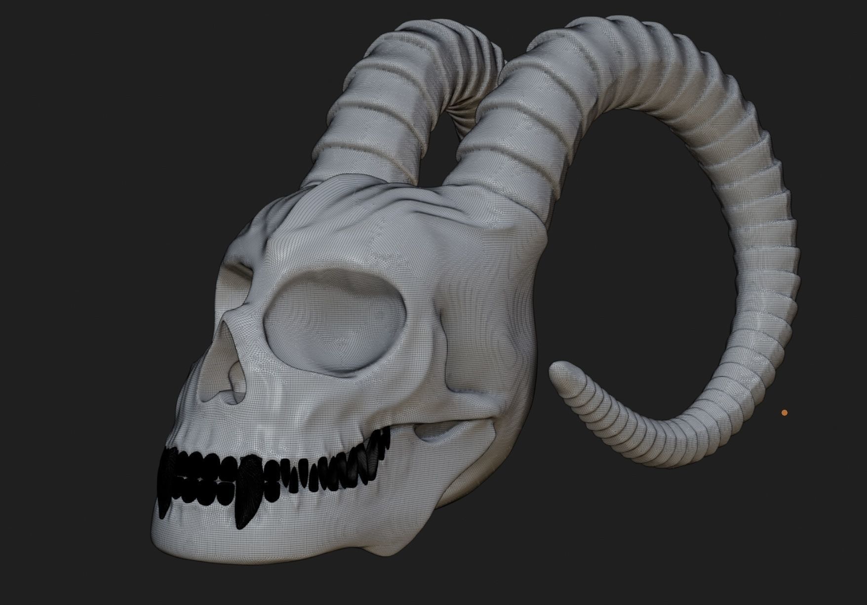 Mutated Skull Model 3D print model_6