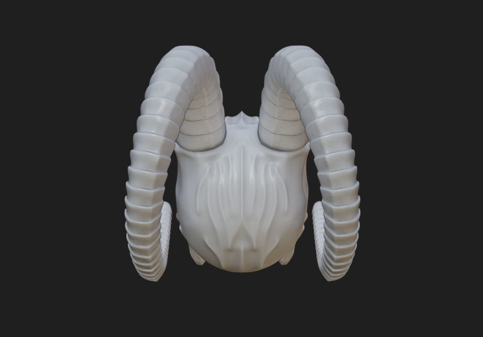 Mutated Skull Model 3D print model_4