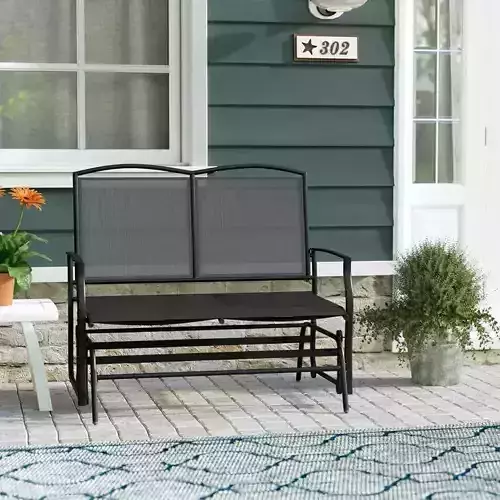 Ashong Seat Steel Glider Bench