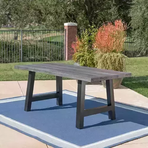 Dorcia Concrete Outdoor Dining Table - 4 Colour