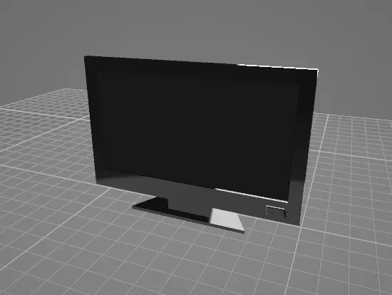 TV Low-Poly on Maya Free low-poly 3D model_0