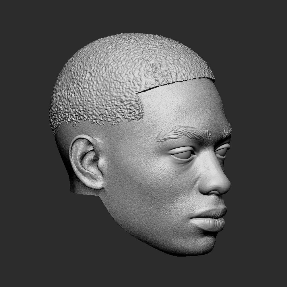 Miles Morales - Spiderman PS5 head 3D print model_1