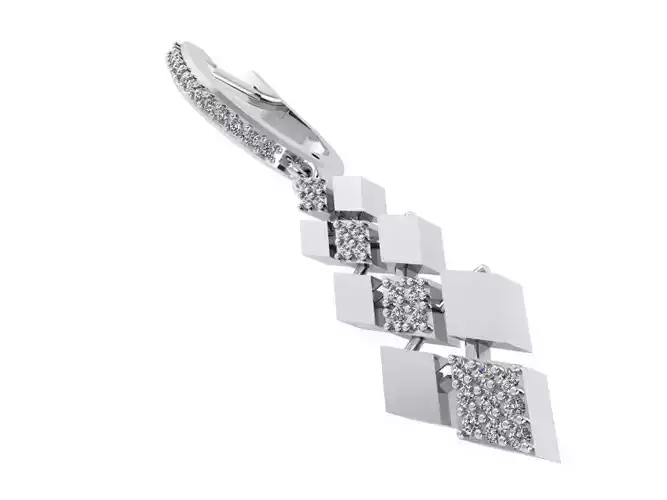 Rhombus Element Earring 0454