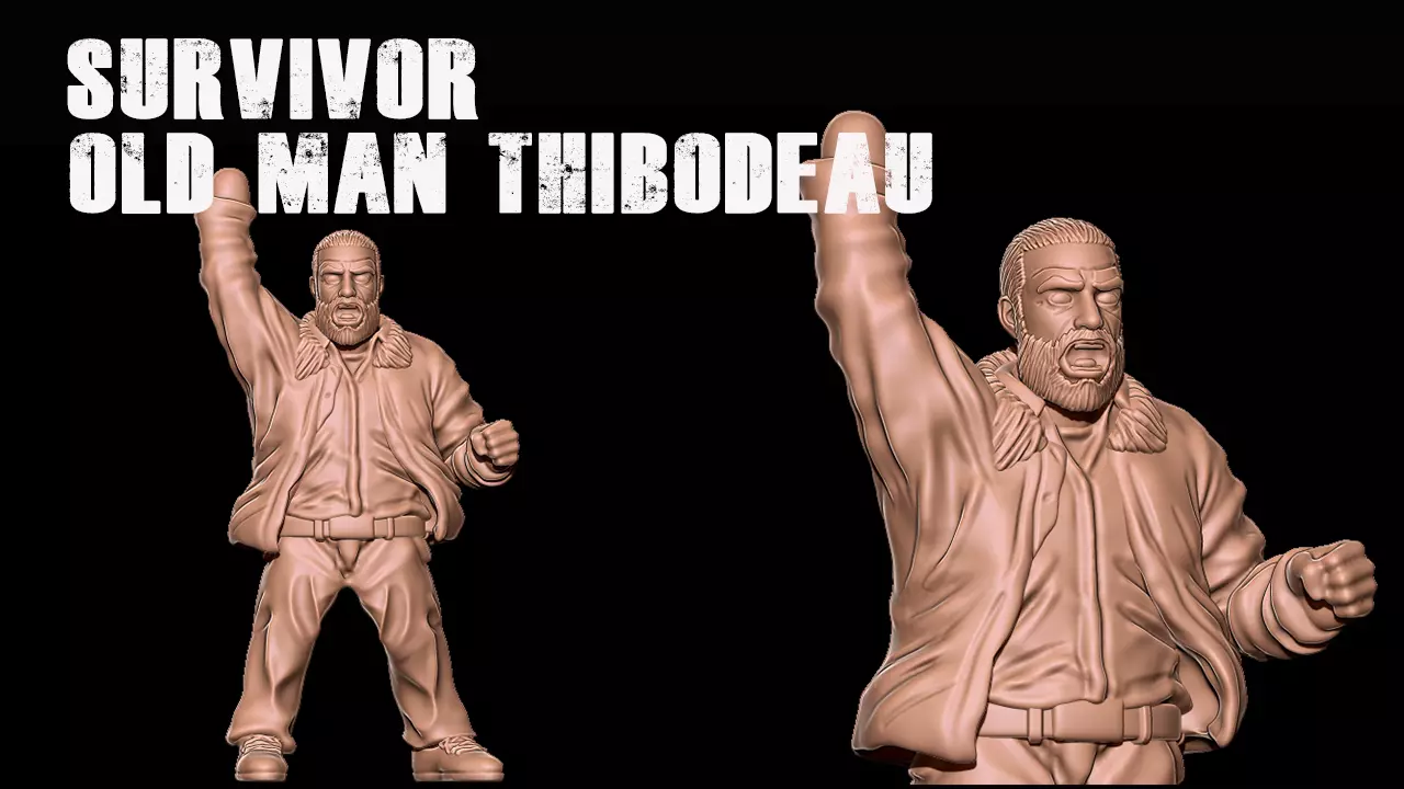 Survivor Old Man Thibodeau 3D print model