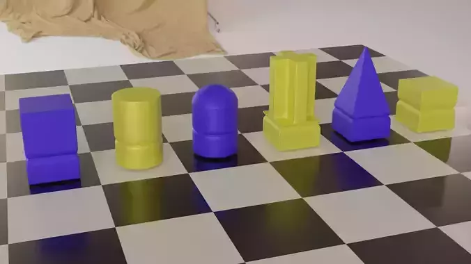 Contemporean Chess Set Pieces