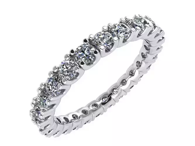 Round Diamond Eternity Ring 0461
