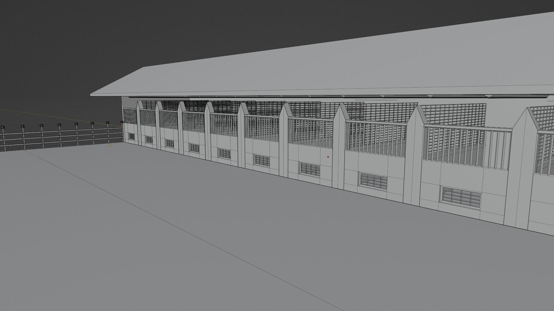 Horse Stable Low-poly 3D model_8