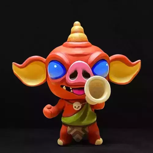 Chibi Bokoblin with Horn 3D print model