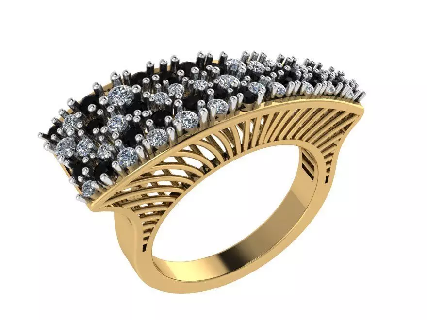Unique Ring 0465 3D print model