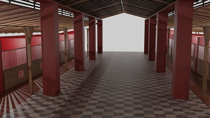 3D model Horse Stable VR / AR / low-poly | CGTrader