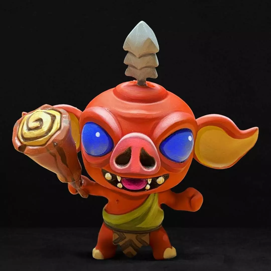 Chibi Bokoblin with Bat 3D print model 3D print model