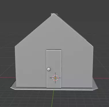 Low-poly House Free low-poly 3D model_0
