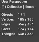 Low-poly House Free low-poly 3D model_4