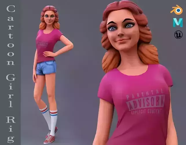 Cartoon Girl Rig