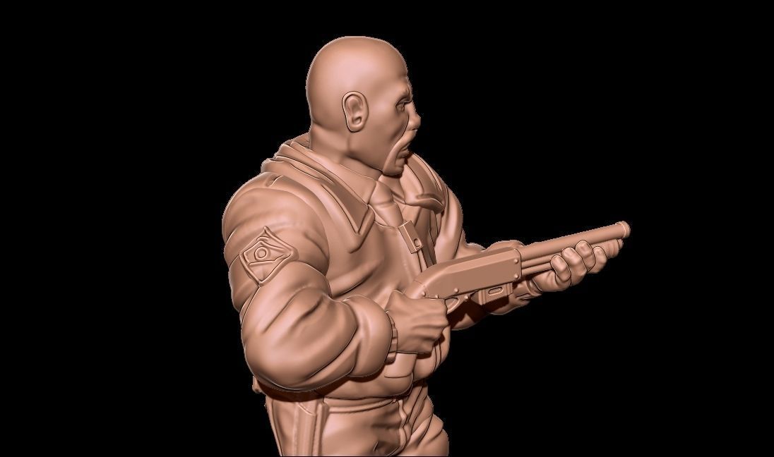 Survivor Officer Williams 3D print model_6