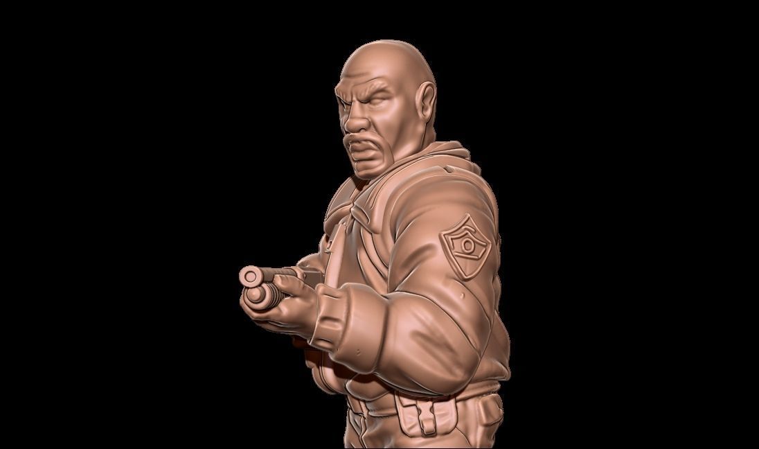 Survivor Officer Williams 3D print model_3