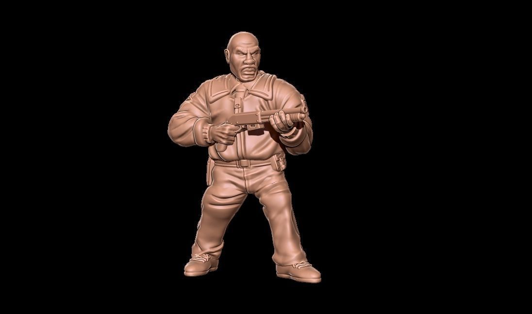 Survivor Officer Williams 3D print model_5