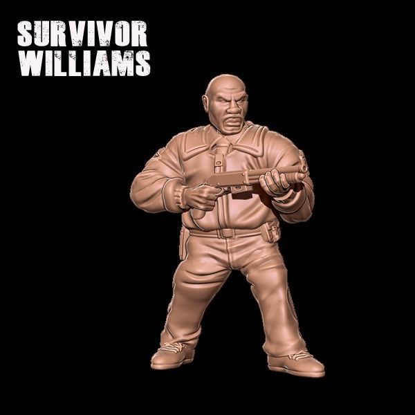 Survivor Officer Williams 3D print model_1