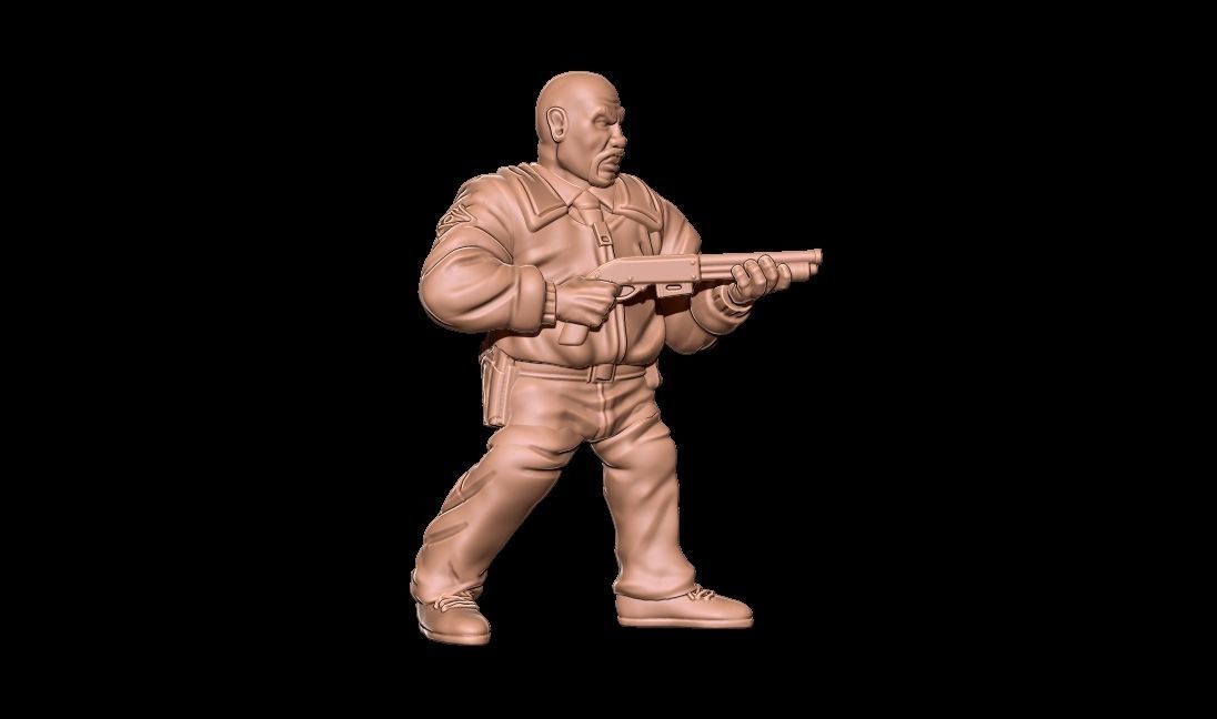 Survivor Officer Williams 3D print model_7