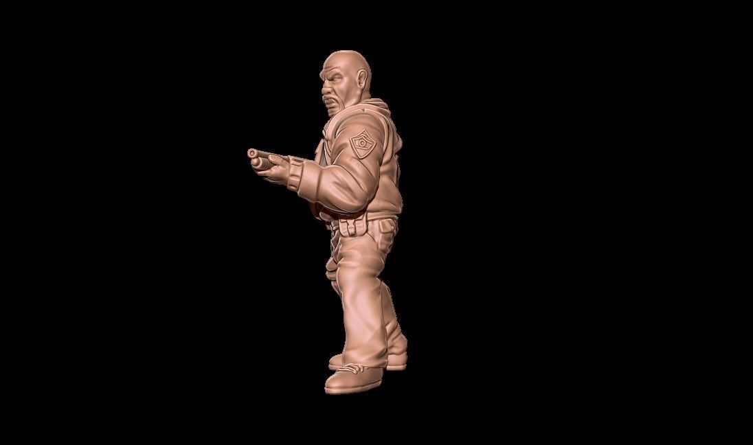 Survivor Officer Williams 3D print model_4