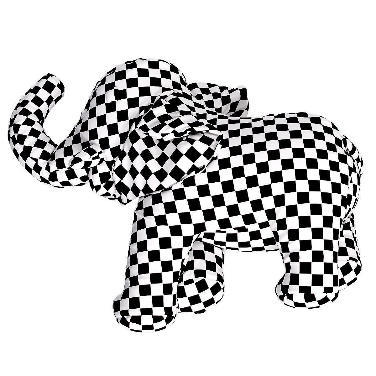 elephant toy 3D model_2