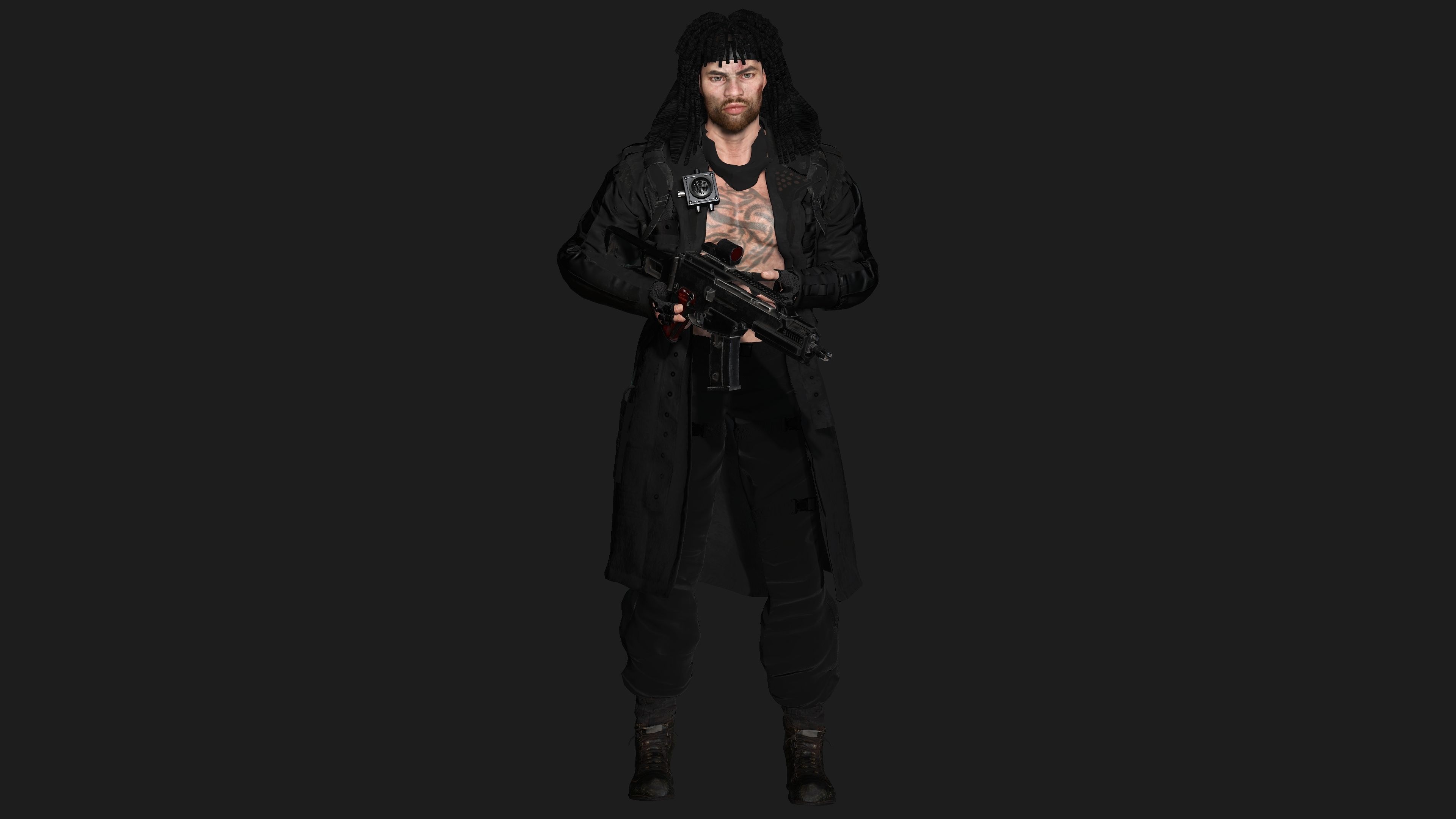 AAA 3D REALISTIC MAN CHARACTER -SHOOTER  ACTION HEROES RAMBO Low-poly 3D model_1